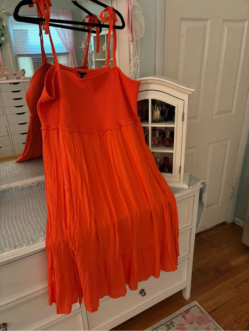 torrid Vibrant Orange Smocked dress